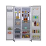 ساید بای ساید اسنوا مدل S1Di-M210-S سری نوژا 32فوت هوشمند رنگ استیل - تصویر 2