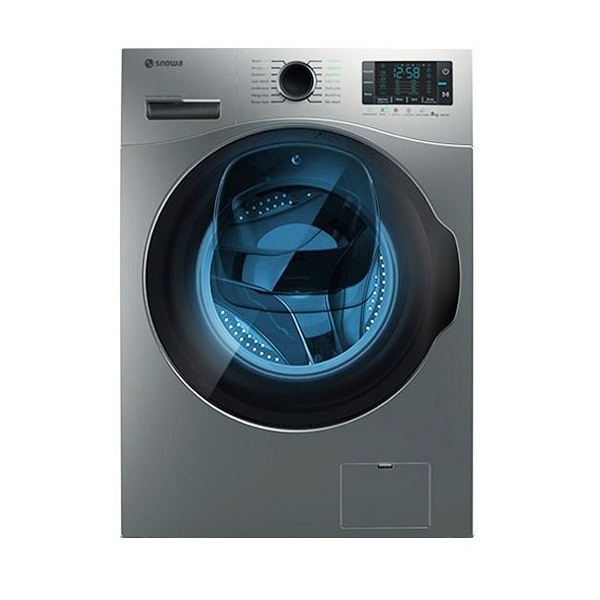 snowa-swm-f92s-sharifistore ماشین لباسشویی اسنوا 9 کیلویی مدل SWM-F92S سری آناهید رنگ سیلور - تصویر 1
