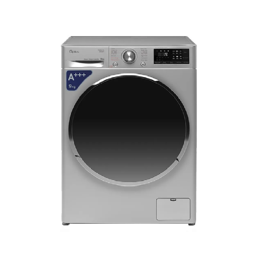 GPLUS-GWM-R909S-SHARIFISTORE ماشین لباسشویی جی پلاس 9 کیلویی مدل GWM-R909S رنگ سیلور - تصویر 1