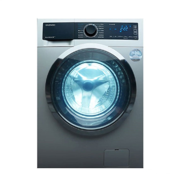 daewoo-lm9140S-sharifistore ماشین لباسشویی دوو 9 کیلویی مدل LM-9140S سری HANBUK رنگ سیلور - تصویر 1